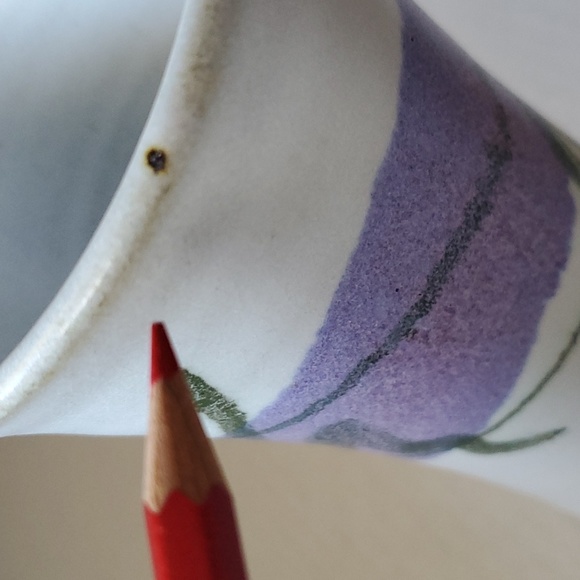 Glazed Stoneware Flower Vase Signed by RHW - Picture 5 of 10